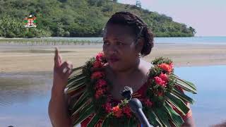The Minister for Fisheries and Forestry, Hon. Alitia Bainivalu Honors Villages In Vanualevu.