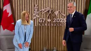 Mark Carney Jokes and Charms Meloni in Grand G7 Welcome—Watch the Moment!
