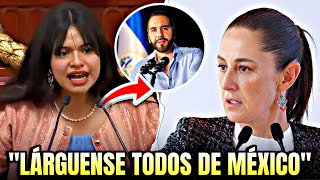 JOVENCITA CONFRONTA DE FRENTE A SHEINBAUM Y LE DA LA RAZON A BUKELE EN EL CONGRESO