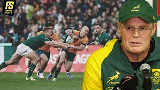 "오늘 우리는 정말 엉망이었어요." 래시 에라스무스가 왈라비스에게 패배한 것에 대한 반응 | 스프링복스 기자 회견