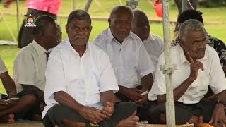 Hon. Ro Filipe Tuisawau officiated at the Bua Suspension Bridge Project Groundbreaking Ceremony.