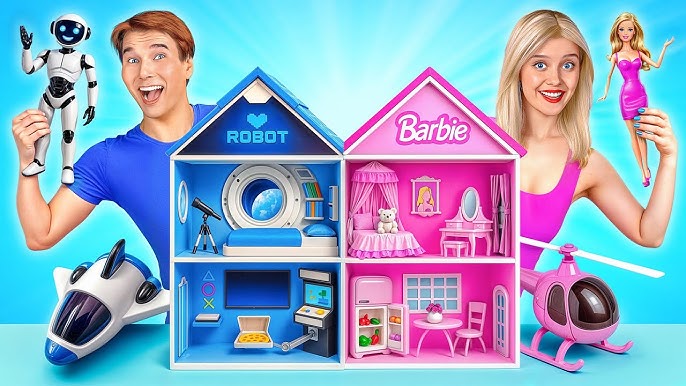 Staviame Úžasný Domček Pre Bábiky | Barbie vs Robot Výzva Multi DO Smile