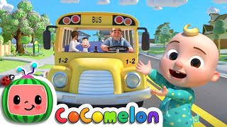 Wheels on the Bus! (School Edition) | ‪@CoComelon‬ | Nursery Rhymes | Karaoke!