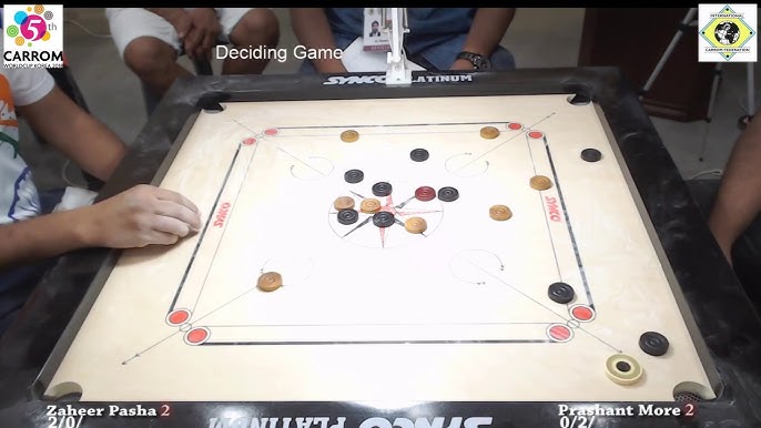 Prashant More vs Zaheer Pasha 3rd in Semi Final |Carrom World Cup Korea 2018|