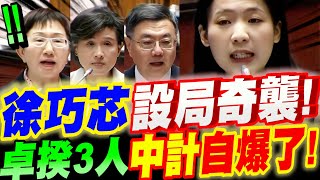 【字幕】天才蜜獾！徐巧芯設局奇襲！卓榮泰三人中計！自爆了！立法院總質詢：卓榮泰、鄭麗君#關稅#823#大罷免