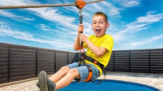 NAPRAVILI SMO ZIPLINE U DVORIŠTU