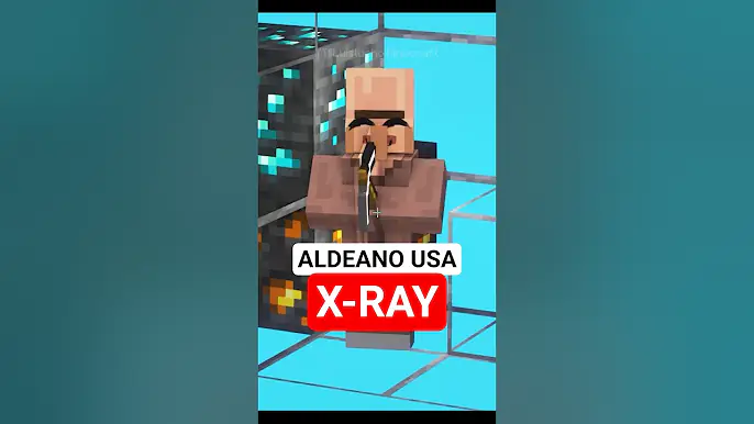 Esto pasa cuando el Aldeano usa X-RAY en Minecraft