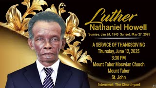 A Service of Thanksgiving for Luther Howell