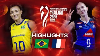 Brazil 🇧🇷 vs. France 🇫🇷 - Highlights | Women's World Championships 2025