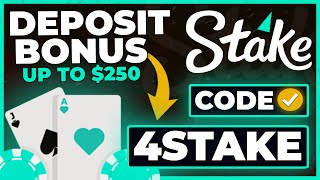 Stake promo code - "4STAKE" for DEPOSIT BONUS and RAKEBACK! Bonus 2025 on Stake