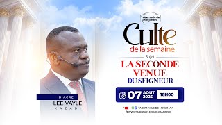 REUNIONS POUR LE BAPTEME DU SAINT-ESPRIT, JOUR 3. | JEUDI  07.08.2025 | DIACRE LEE VAYLE KAZADI