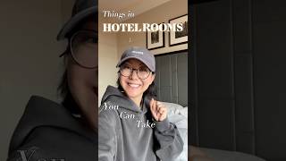 These are all FREE at hotels!