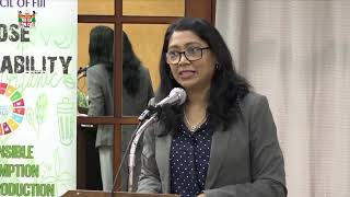 DPM Kamikamica launches Consumer Council’s Food Labelling Report at Southern Cross Hotel, Suva.