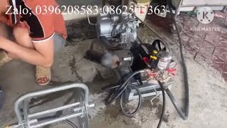 chế máy rửa xe & phun thuốc sâu = động cơ xe máy 
