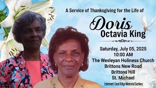 A Service of Thanksgiving for Doris King