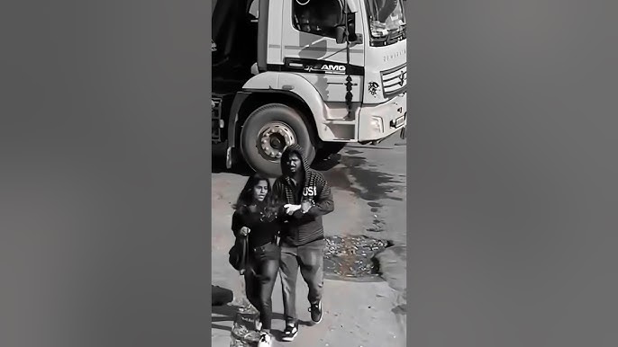 سائق شاحنة يتدخل لإنقاذ فتاة من  شخص مجهول🤯🤯🤯