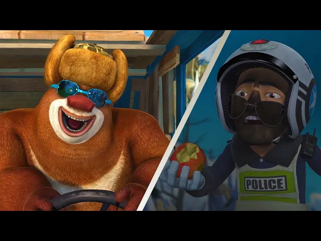 👮🚔 逃跑大冒险  | 熊出没·过年 | Boonie Bears: Homeward Journey | Hey! Pull over!