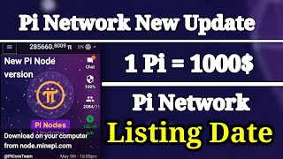 Pi Network New Update | Pi Network Price Prediction | Pi Network Listing Date