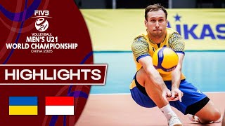 Ukraine 🇺🇦 vs. Indonesia 🇮🇩 - Mens U21 World Championship | Highlights