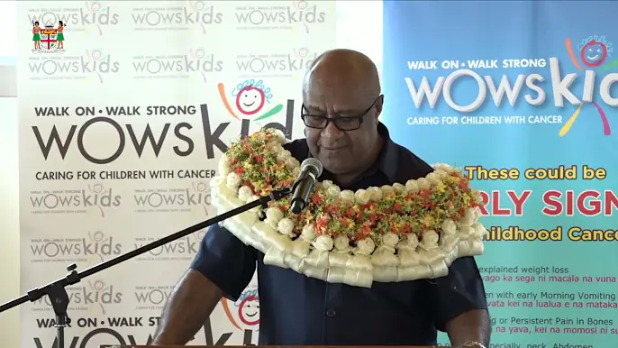 Hon. Manoa Kamikamica launched the 2025 Childhood Cancer Month at Apitonga, Suva.