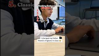 Ranking Embarrassing Ringtone Prank 🎶😂😂 #funnyshorts #ringtone #prank