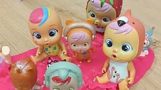 Şaşkın 😕😕 Bebekleri Yakaladık.#funny #viral #comedy #baby #pool #slime #asmr #doll #trending #love 