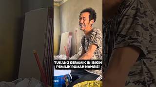 CARA TUKANG KERAMIK HEMAT MATERIAL YANG BIKIN PEMILIK RUMAH TERKEJUT #shorts #short #shortsviral