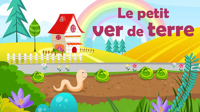 Le petit ver de terre - Comptine avec gestes pour enfants et bébés (avec les paroles)