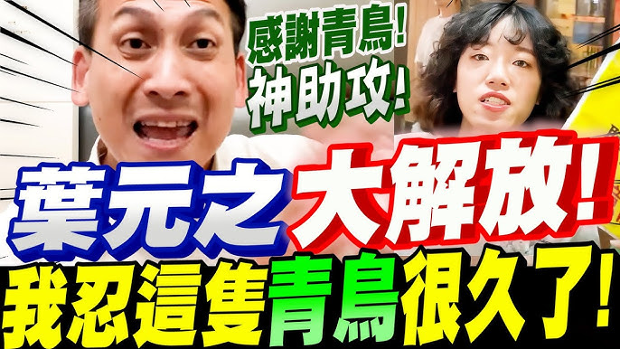 【全字幕】葉元之大解放!我忍這隻青鳥很久了!一吐為快!終於怒洩心中的怨念!破解民進黨騙人的話術大公開!726大罷免大烙賽!