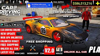 Car driving online new update v2.0 mod apk unlimited money free shopping unlock all 