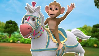 Lakdi Ki Kathi - लकड़ी की काठी काठी पे घोडा | Hindi Nursery Rhymes