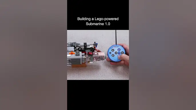 Building a Lego-powered submarine 1.0 #shorts