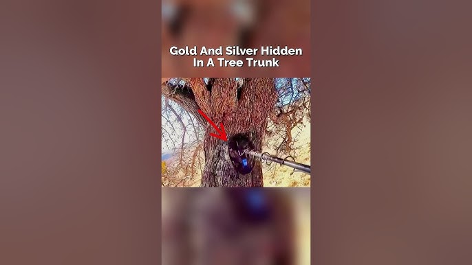 No One Expected Treasure to Be Inside the Tree Trunk #treasure #metaldetecting