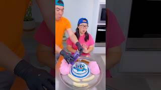 Stitch cake vs spicy sauce ice cream challenge!🍨 #stitch #funny by Ethan Funny Family