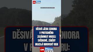 Děsivou jízdu seniora zaznamenala rodina na Bruntálsku.