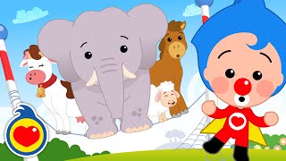 Los Animales se Balancean 🐘🐎🐶 🐑 Canciones Infantiles ♫ Plim Plim