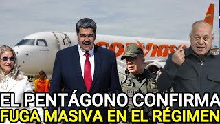 ÚLTIMA HORA 🔴 PENTAGONO REPORTA FUGA MASIVA DEL REGIMEN DE MADURO