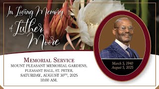 A Service of Thanksgiving for the Life of Luther Moore