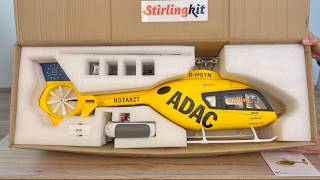 Eurocopter EC-135 | Unboxing and Maiden Flights | Stirlingkit