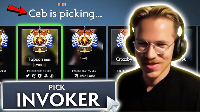 When Topson gets picked by an old friend and plays INVOKER!