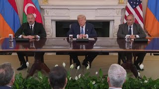 Նիկոլ Փաշինյանի, Դոնալդ Թրամփի եւ Իլհամ Ալիեւի եռակողմ հանդիպումը