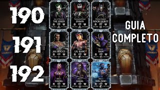 Guia completo | Como passar as Lutas 190, 191 e 192 da Torre Vought | MK Mobile 6.3