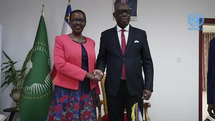 Audience accordée à la Cheffe de la MINUSCA par le premier ministre chef du gouvernement