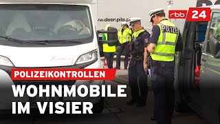 Wohnmobil-Kontrolle: Polizei stoppt Camper auf der A9