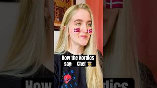 How the Nordic countries say Chef 🧑‍🍳 #denmark #sweden #norway #iceland #finland