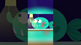 🐠✨ Маленькая Рыбка и Тени в Темноте 🌙👾