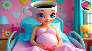 ☕ BALLERINA CAPUCHINA EMBARAZADA 😱 Tiene TRILLIZAS 🤰 ¡Caricaturas de embarazos y bebés!