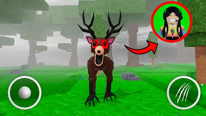 ME CONVIERTO EN EL CIERVO DE 99 NOCHES EN EL BOSQUE Y ASUSTO A MI HERMANITA 😈 roblox | paolazgames