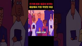 크기에 따라 월급이 바뀌는 세상에서 가장 작았던 여성
