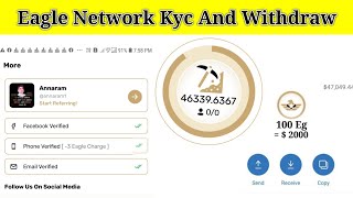 Eagle Network Kyc Verification And Withdrawal | Eagle Mining Network Review | Eagle Network